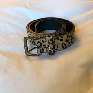 Levi’s leopard belt